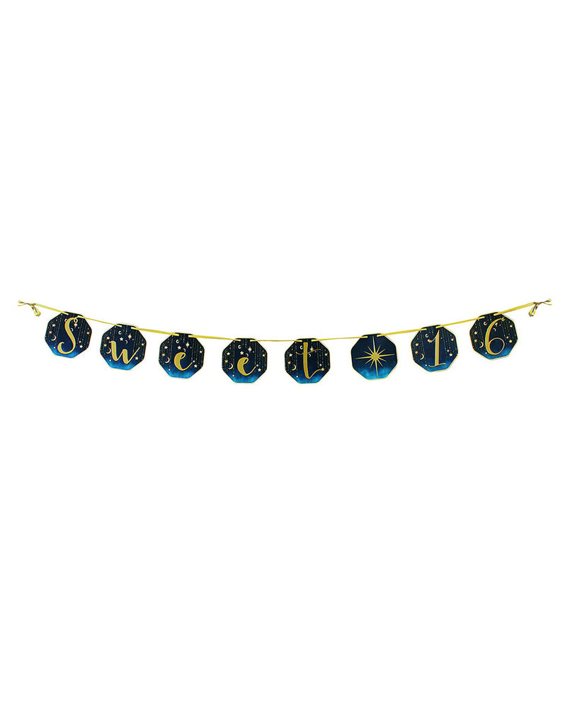 Sweet 16 Starry Night Party Banner