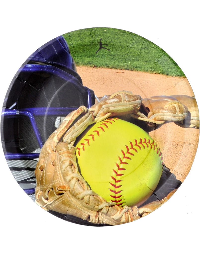 Girls Fast Pitch Softball Party Decoration-Plates & Napkins