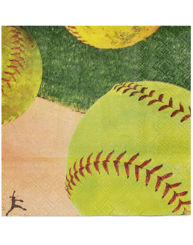Girls Fast Pitch Softball Party Decoration-Plates & Napkins