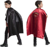 Batman Superman Reversable Boys Cape With Embroidered Patches