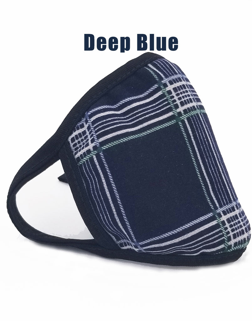 Multi Color Plaid Cotton Face Mask