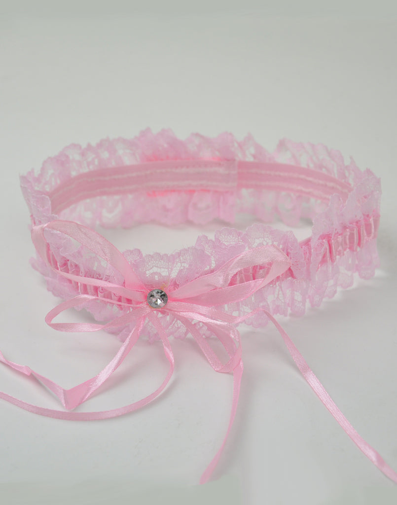 Pink Lace Garter