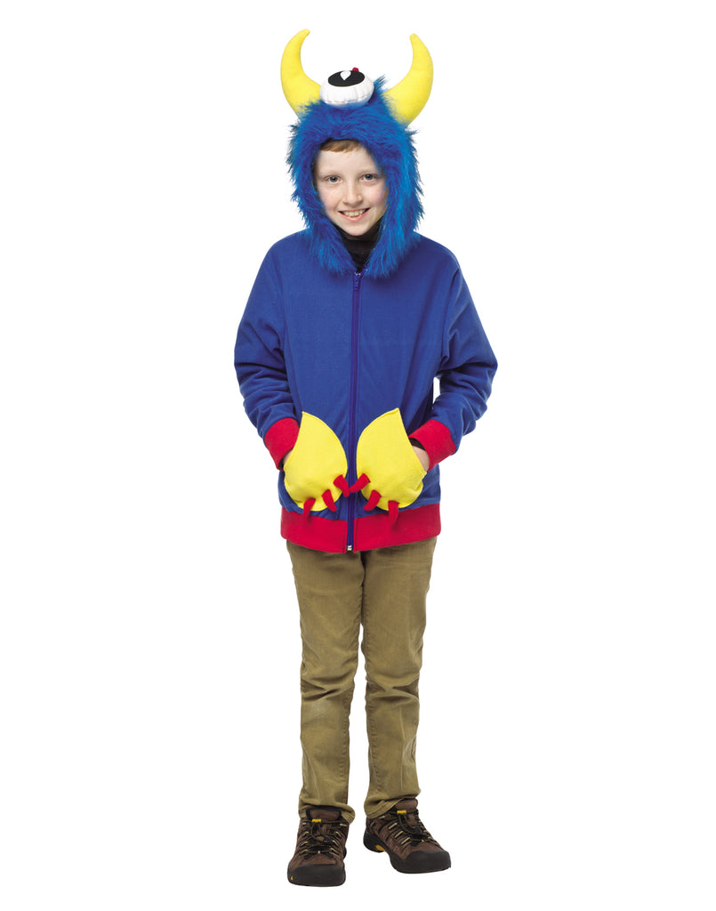 Blue Monster Teen Costume Hoodie