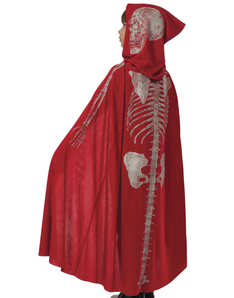 Child Red Devil Skeleton Cape