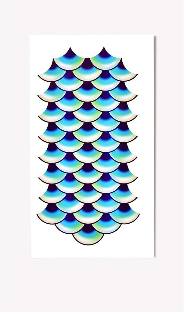 Mermaid Scales Large Costume Temporary Tattoo