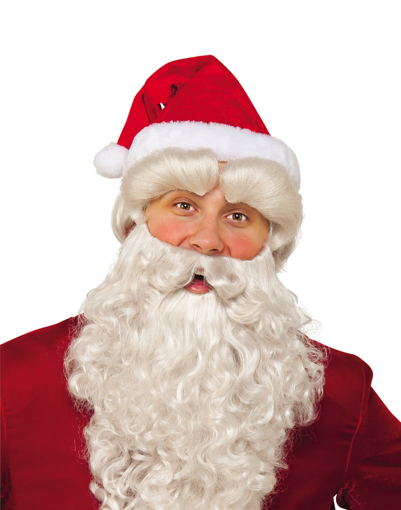 Santa Mens Adult White Eyebrow Face Accessory