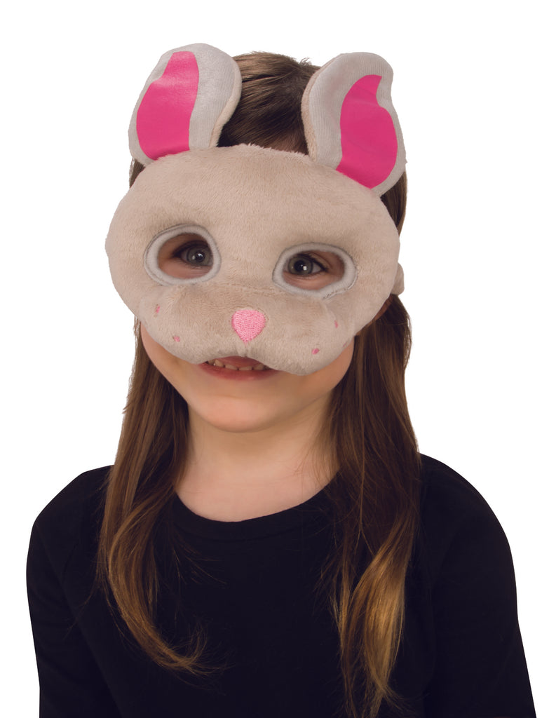 Childs Brown Bunny Plush Costume Mask