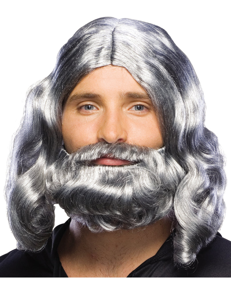 Biblical Mens Beard Wig Set