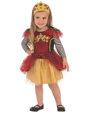 Crazy Color Clown Girls Child Circus Costume