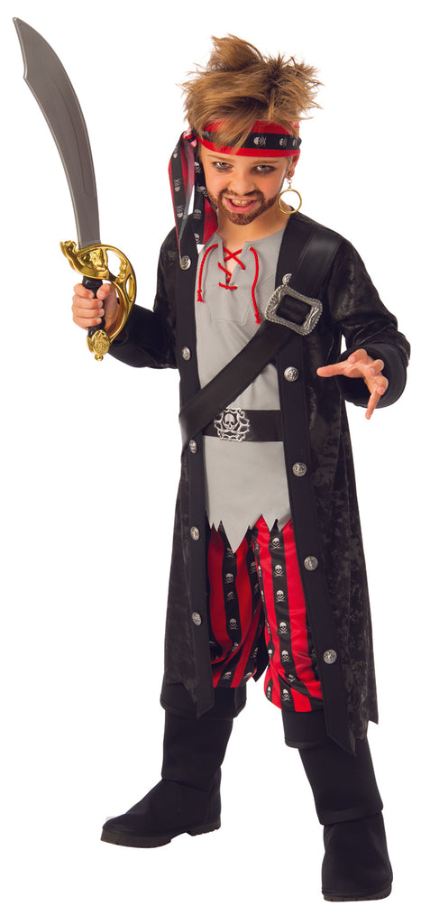 Swashbuckling Boys Childs Pirate Costume