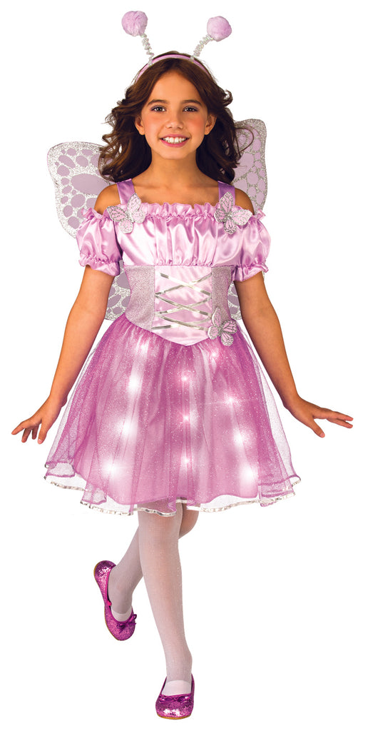 Purple Butterfly Girls Light Up Costume