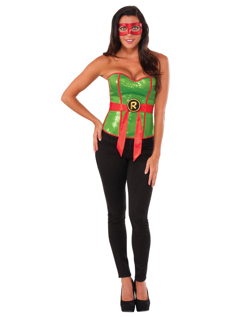 Ninja Turtle Green Sequin Raphael Corset