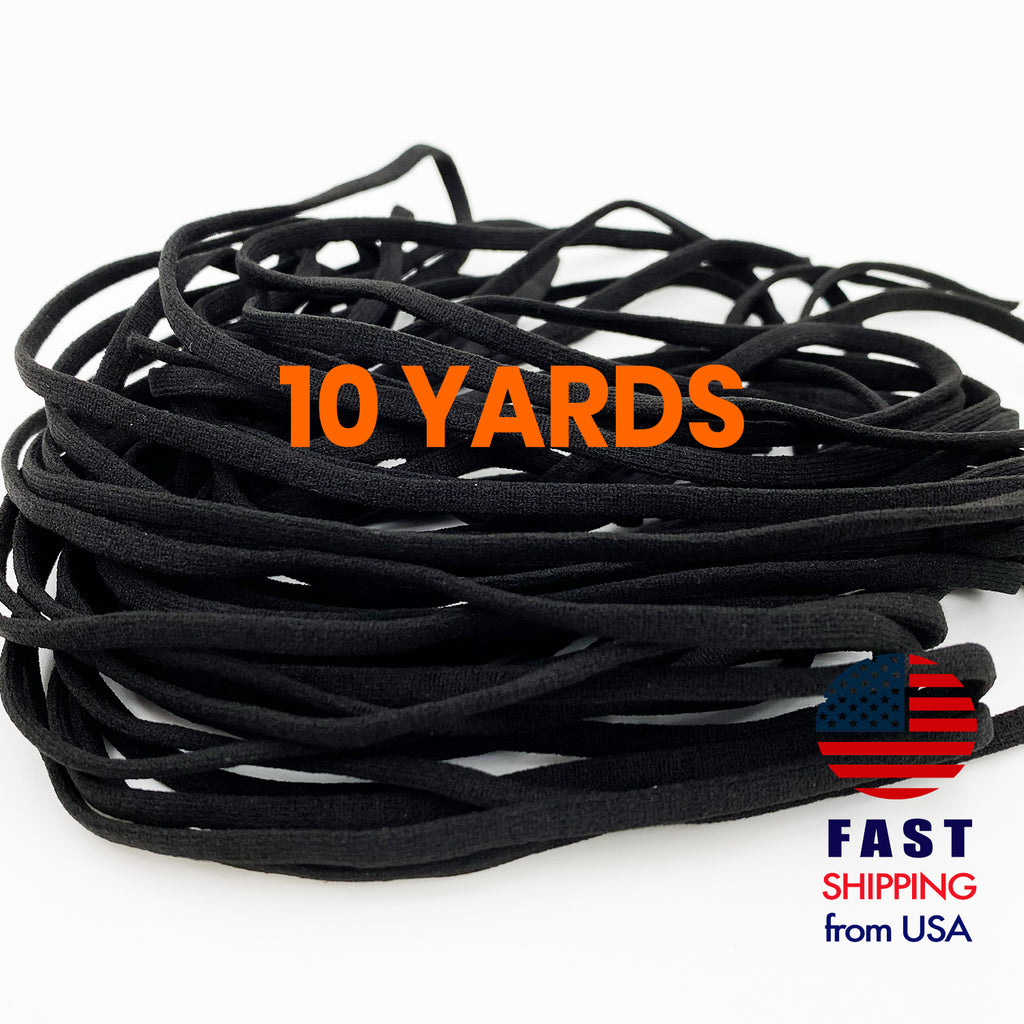 4MM Flat Soft Elastic Strings for Face Mask-10 Yard