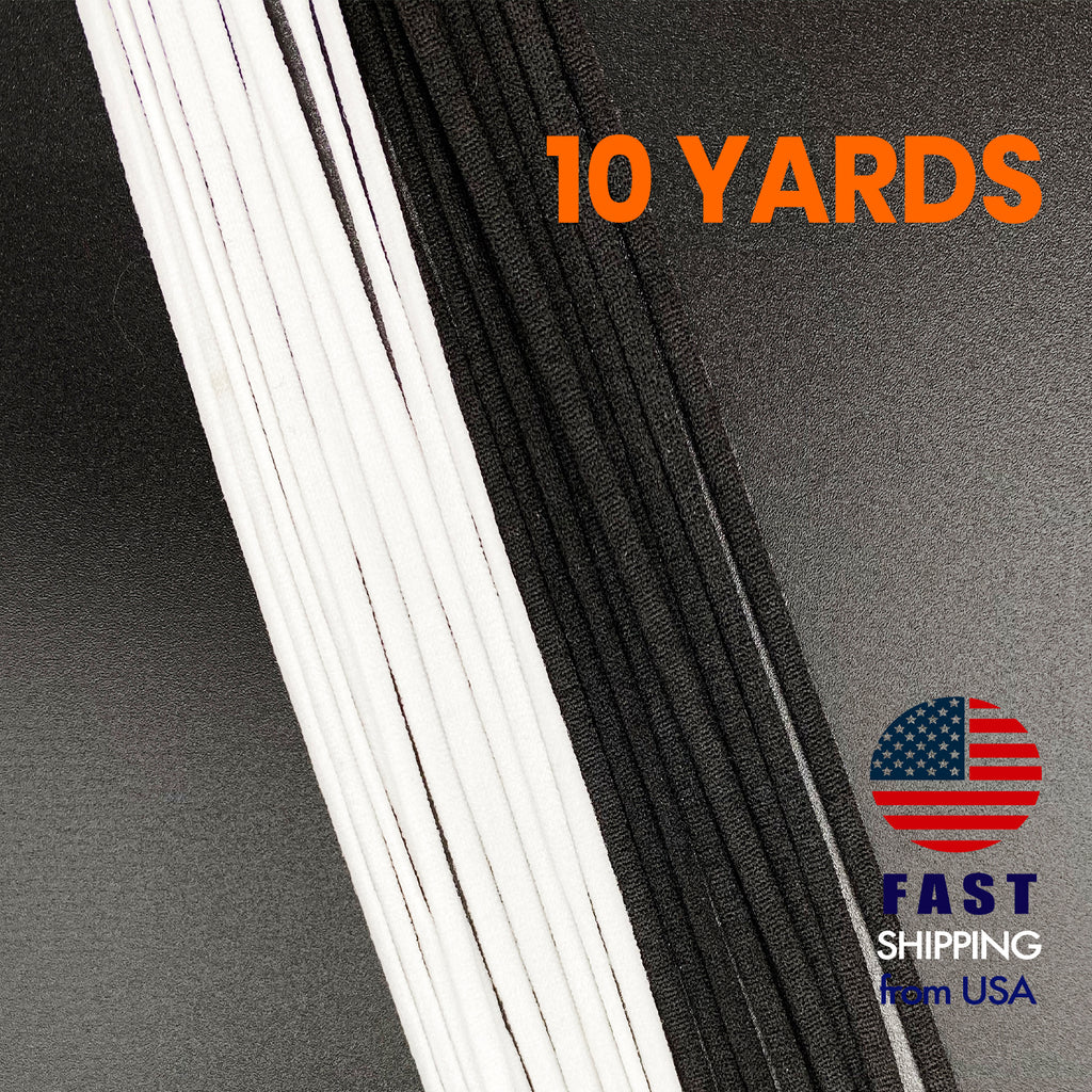 4MM Flat Soft Elastic Strings for Face Mask-10 Yard