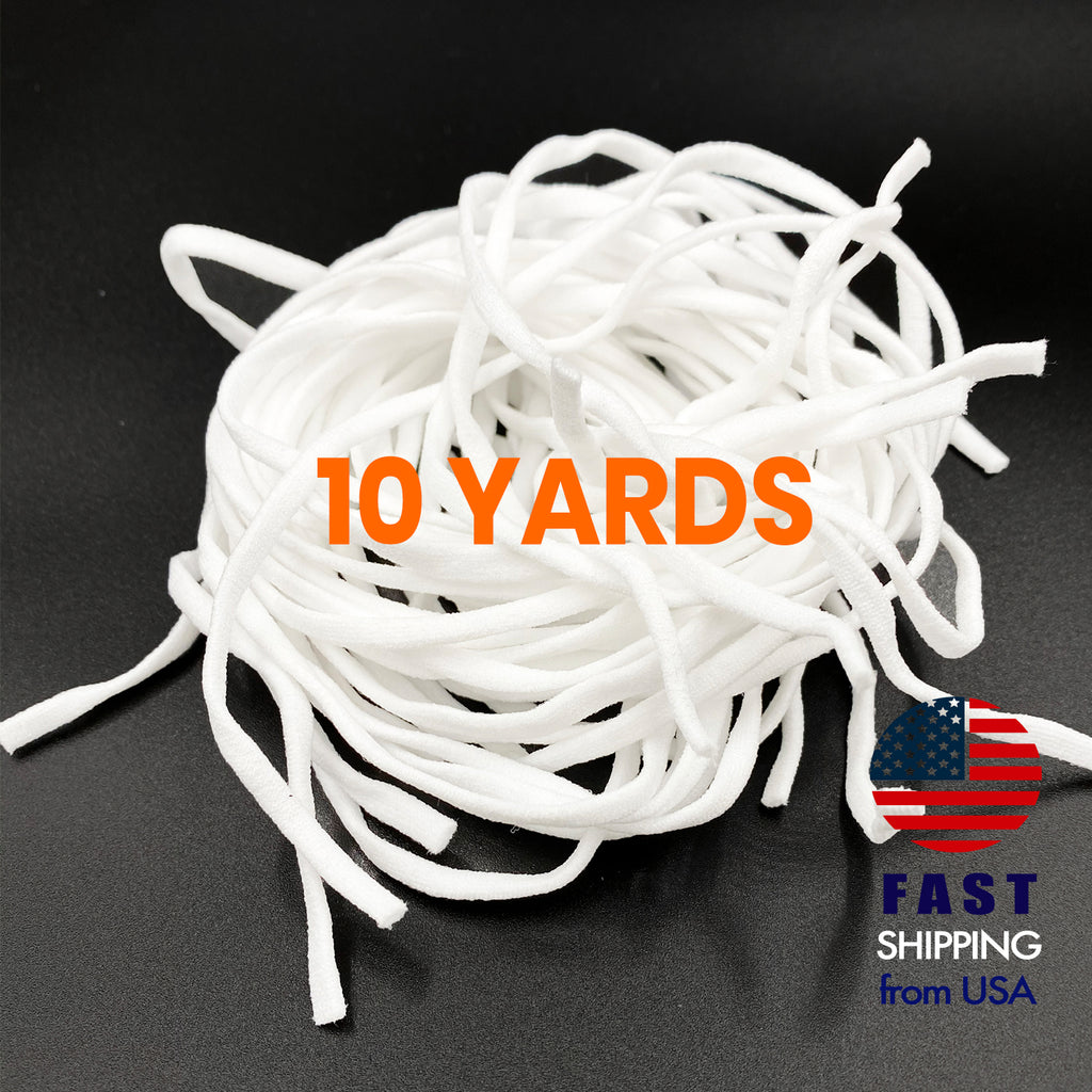4MM Flat Soft Elastic Strings for Face Mask-10 Yard