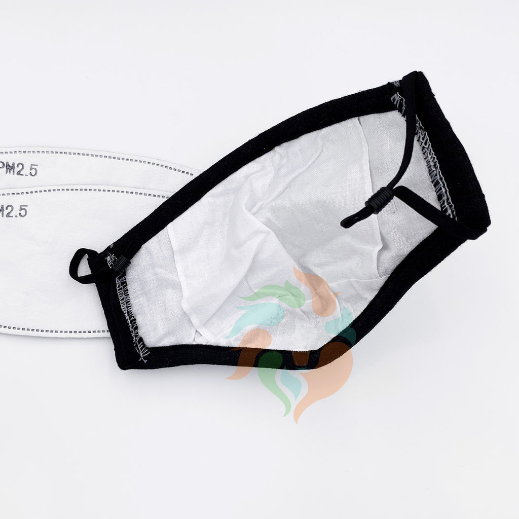 Cotton Face Mask with Valve BLACK|NAVY BLUE|BURGUNDY