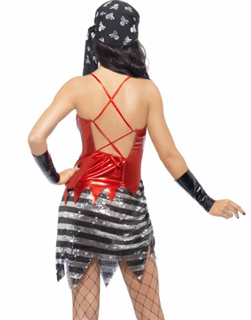 Metallic Pirate Wench Costume