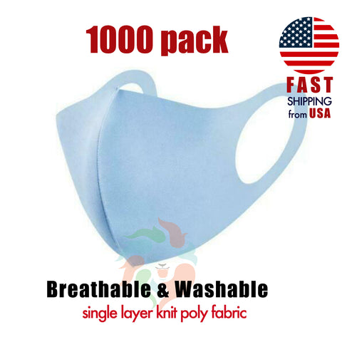 [100 PACK] Robins Egg Blue Cotton Double Layer Mask