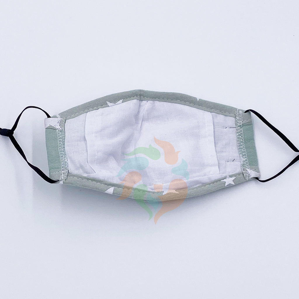 Stars Kids Cotton Valve Mask