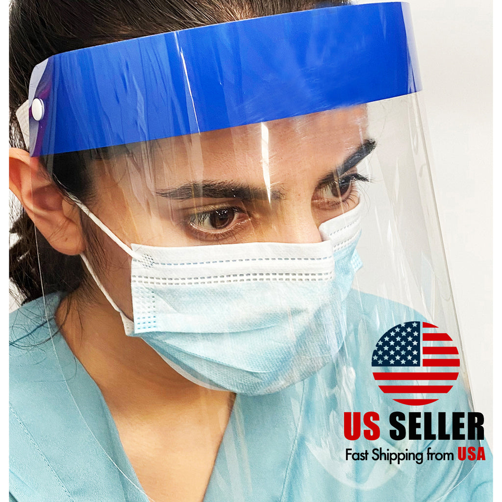 Blue Safety Full Face Shield