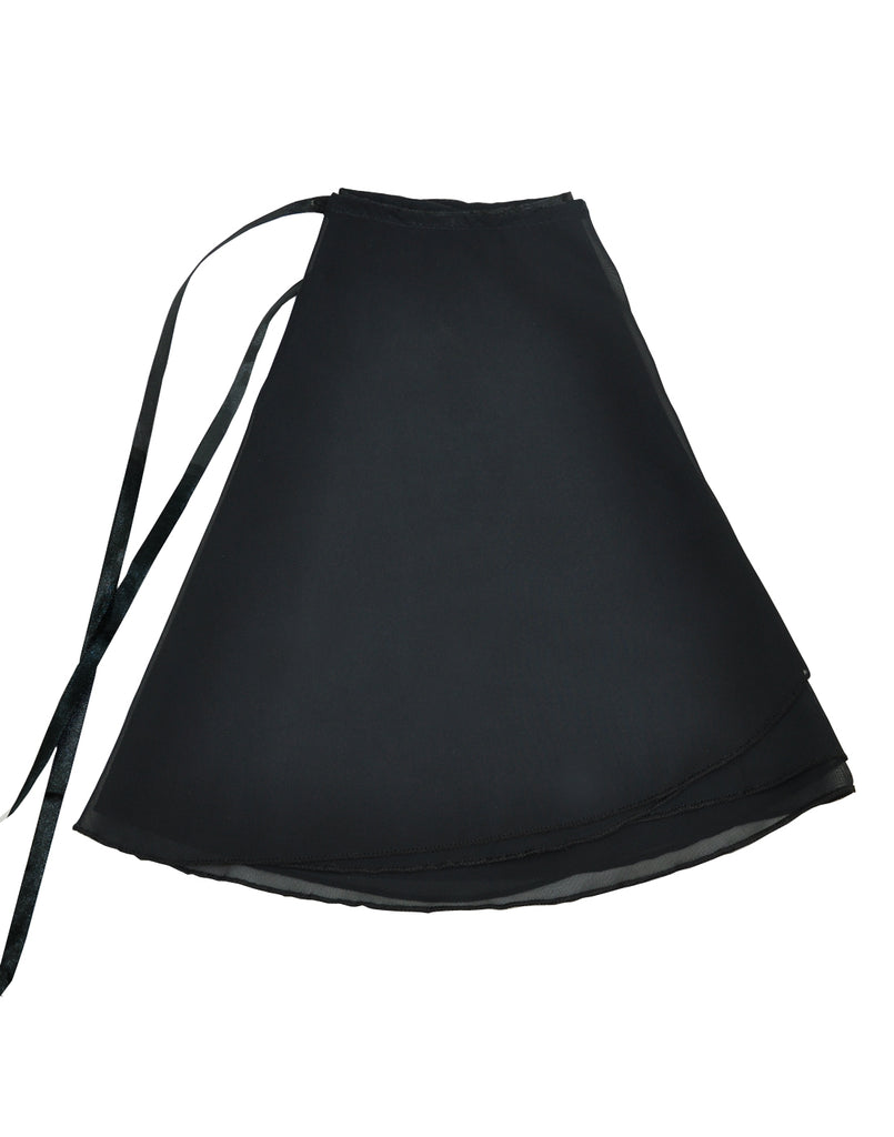 Short Ballet Dance Chiffon Color Wrap Skirt
