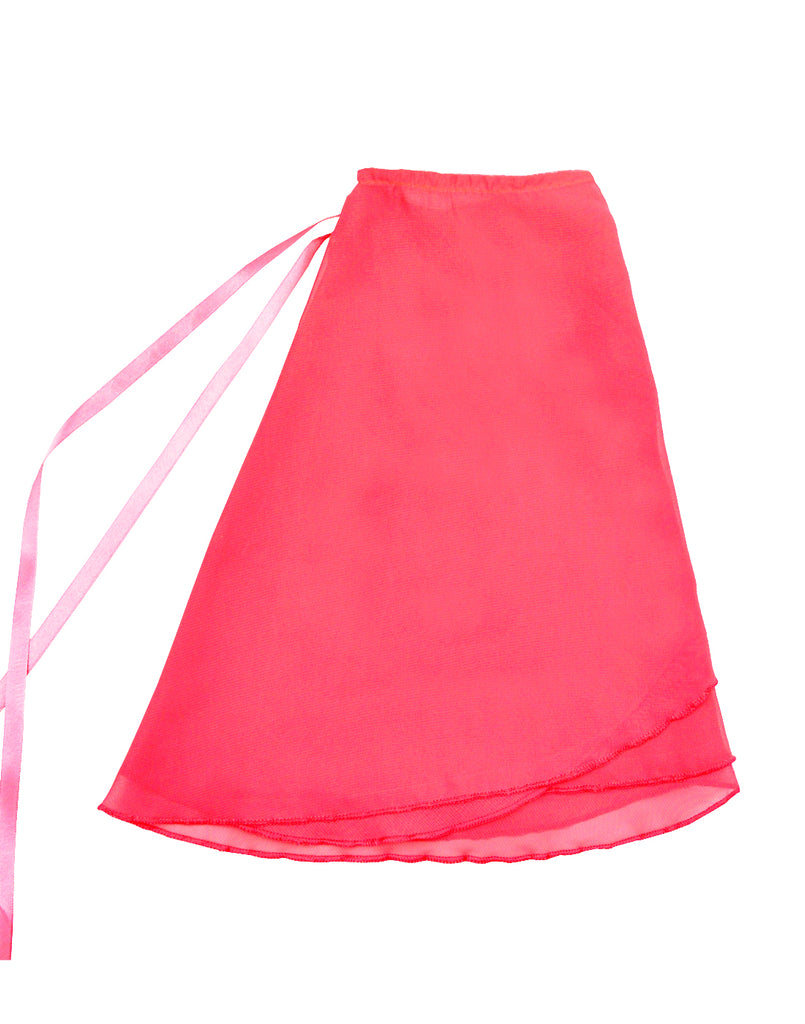 Hot Pink Adult Sheer Chiffon Wrap Skirt