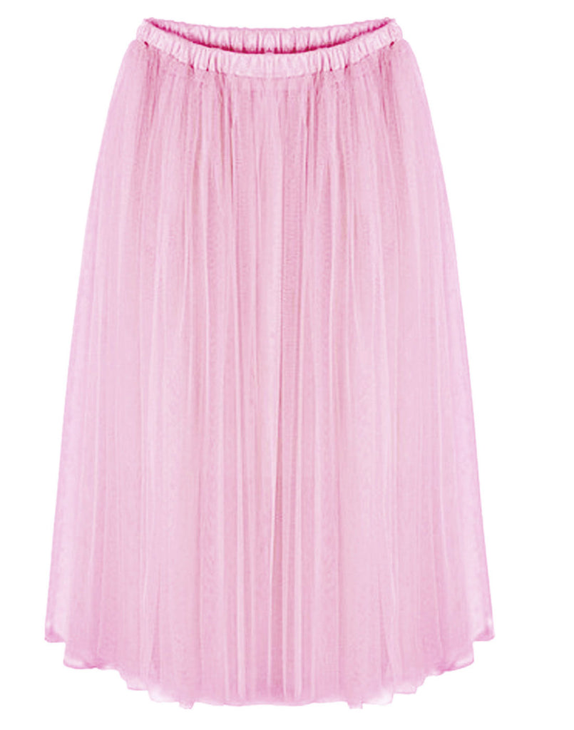 Long Tulle Petticoat Tutu Skirt