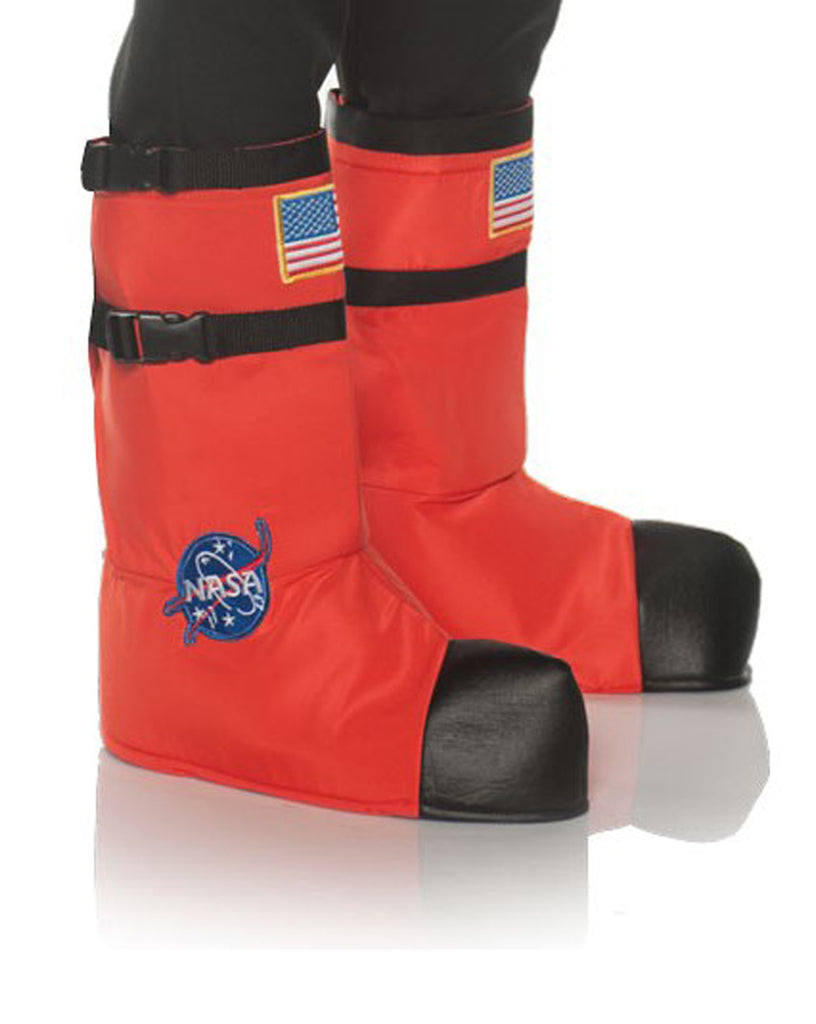 Astronaut Orange Child Costume Boot Tops