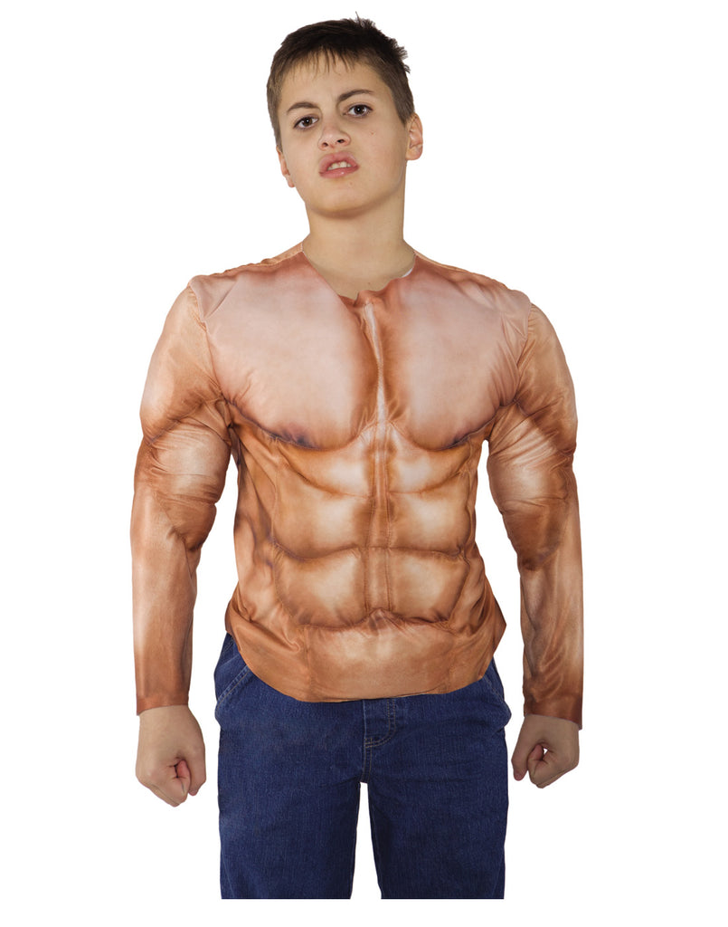 Muscles Boys Child Padded Shirt
