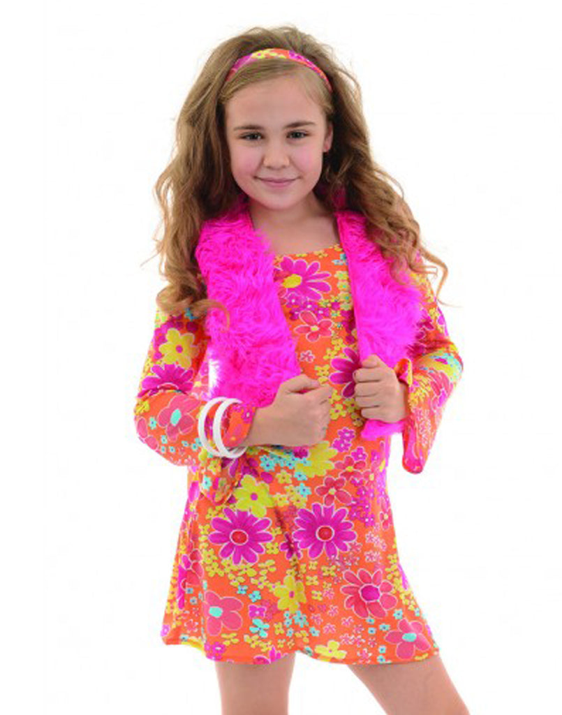Hippie Diva With Vest Girls Costume