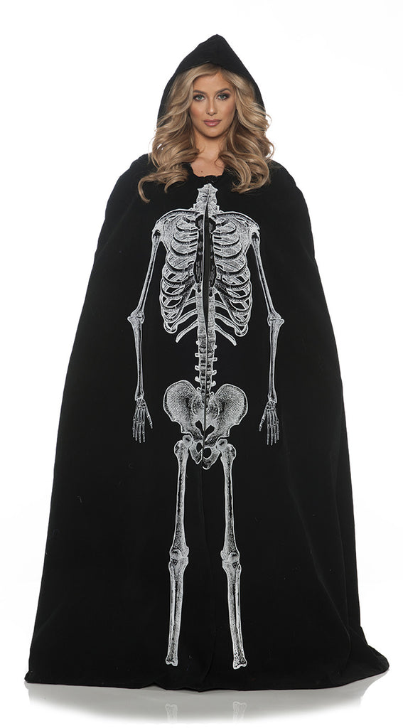 Skeleton Womens Adult Cape