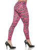 Pink Zebra Womens Adult Leggings