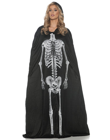 Skeleton Womens Adult Cape