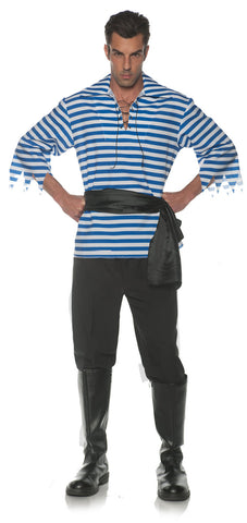 Pirate Skull Bones Adult Costume Suspenders
