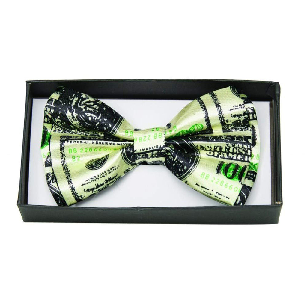 Currency Print Mens Adult Costume Bowtie