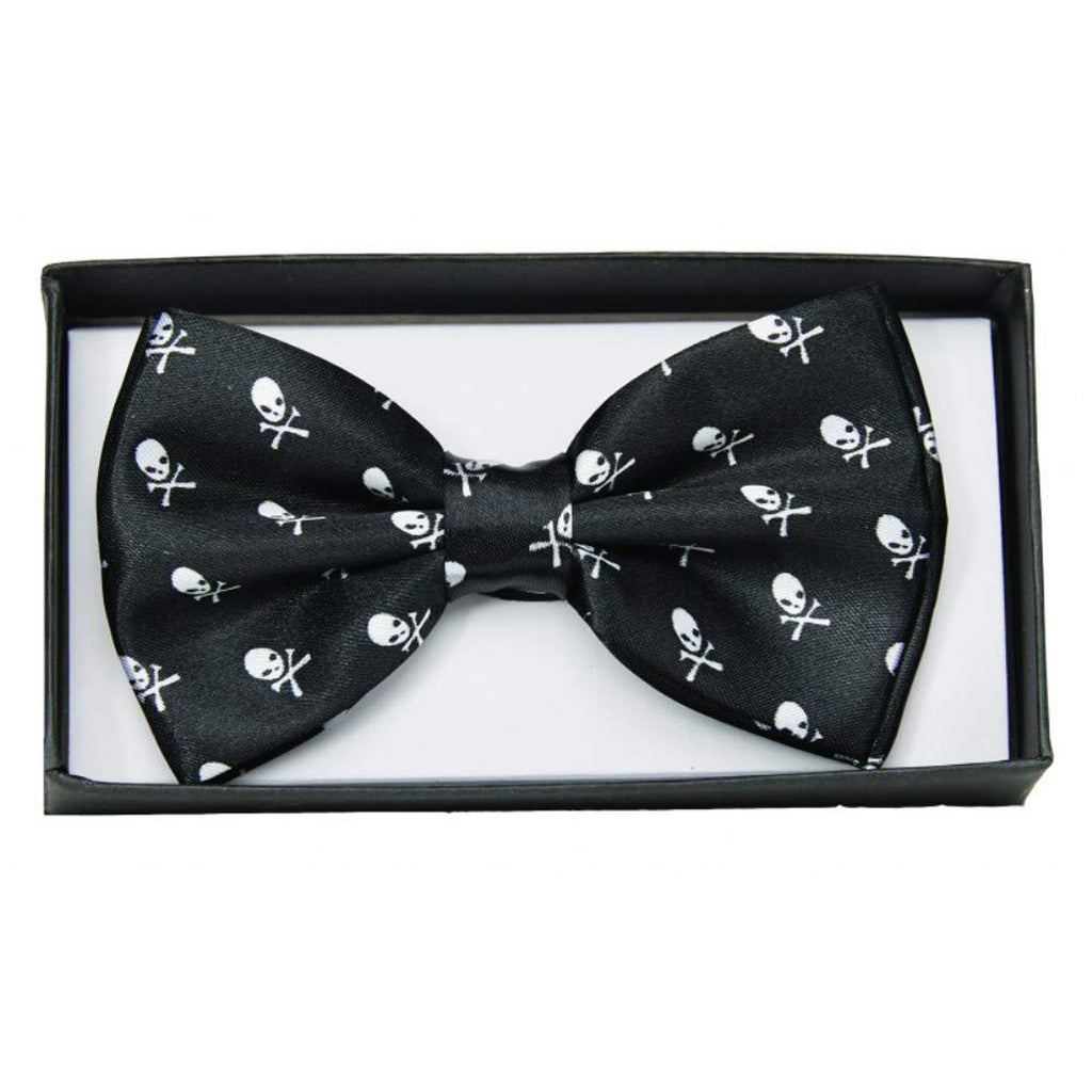 Skulls Print Mens Adult Costume Bowtie