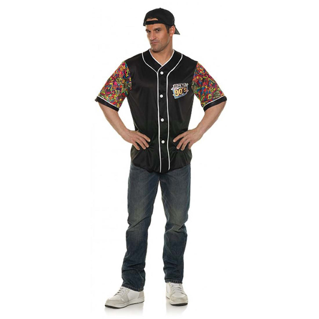 Chillin Mens 90s Hip Hop Costume Baseball Jersey