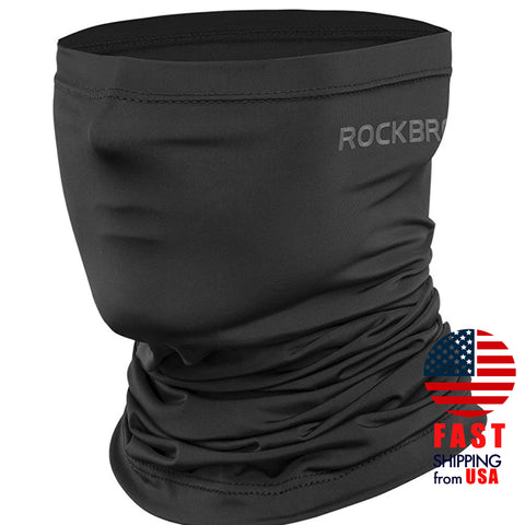 [10 PACK] ROCKBROS Black Neck Gaiter UV Protect Sports Balaclava
