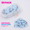 [50 PACK] Kids Disposable Mask 3 Ply Non-Medical-BLUE UNICORN