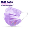 [1000 PACK] PURPLE 3ply Disposable AdultMask