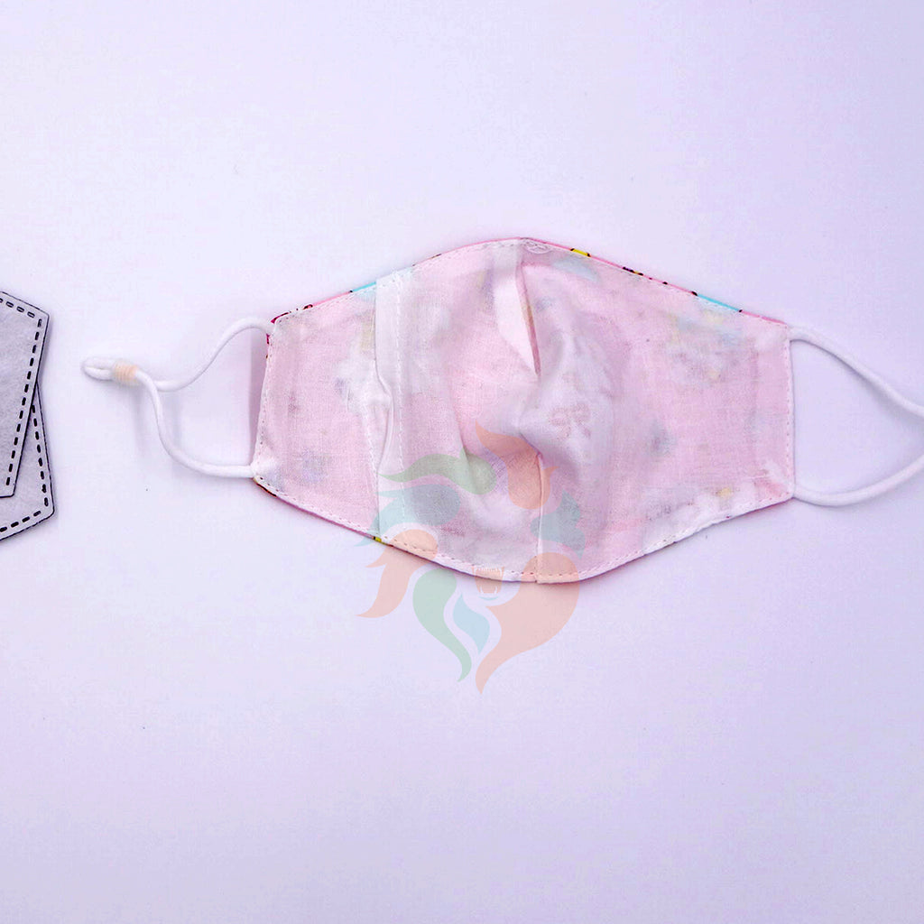 Kids Cotton 2 Layer Mask-Bunny | Angel