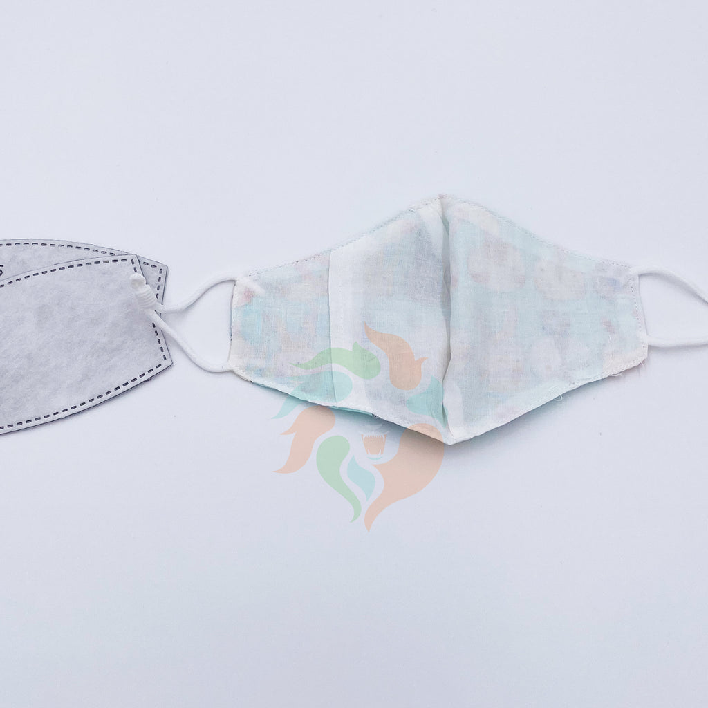 Kids Cotton 2 Layer Mask-Bunny | Angel