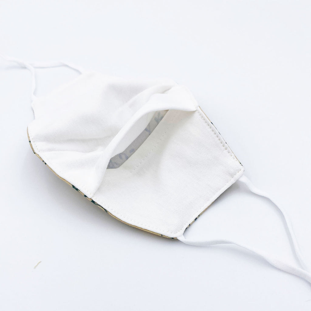 Botanical Print Cotton Double Layer Mask