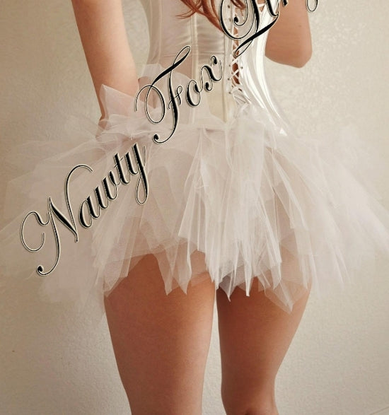 White Tutu Ballet Dance Petticoat Skirt