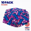 [10 BAG] African Print Cotton Wax Face Mask-F703