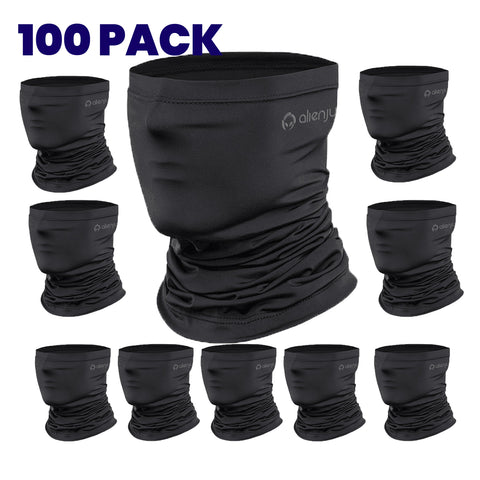 [500 PACK] Black Washable Reusable One Layer Fabric Mask