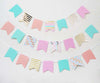 Pastel Color Theme Party Mini Pennant Banner