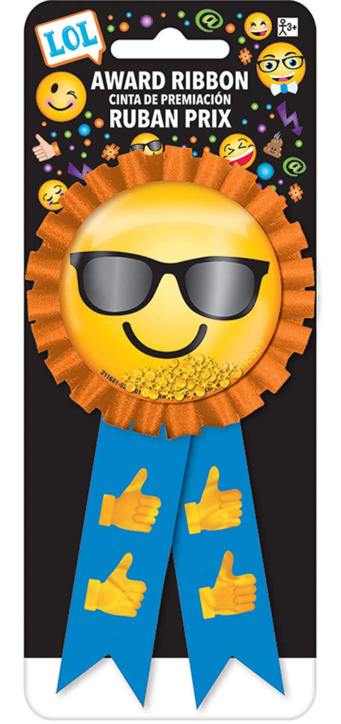 Emoji LOL Party Confetti Award Ribbon