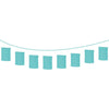 Robin's Egg Blue Lantern Garland Banner