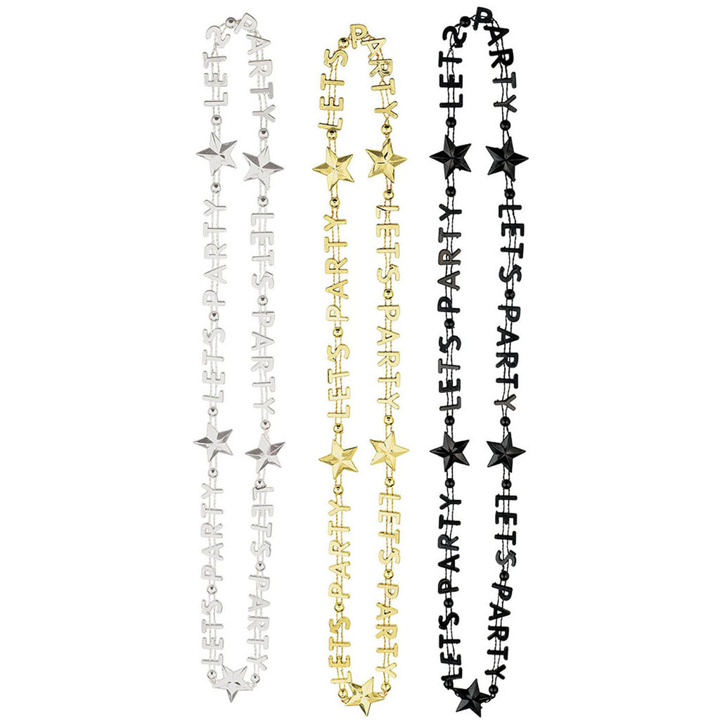 Lets Party Necklace 3 Pack